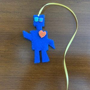 New Handcrafted Robot Bookmark